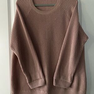 Suzy Shier Women's Sweater in Soft pink crew neck size XL just 13.00